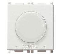VIMAR PLANA REGOLATORE DI VOLUME 2 MODULI COLORE BIANCO 14099