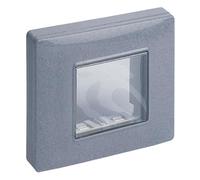 Vimar Plana Scatole di superficie - Coperchio ip55 2 Modulo con vite grigio granito