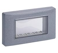 Vimar Plana Scatole di superficie - Coperchio ip55 4 Modulo con vite grigio granito