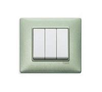 Vimar plana Series - Placca 3 modulo metallo verde metallizzato