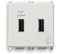 Vimar Plana unità alimentazione USB 2M 5 V 2,1 A colore bianco Bianco