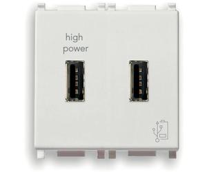 Vimar Plana unità alimentazione USB 2M 5 V 2,1 A colore bianco Bianco