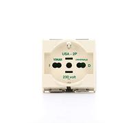 Vimar - Portalampada E27 M10 x 1 fumi + camicia filettato/A Laton