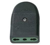 Vimar - Presa 2 poli + terra 10 A P11 assiale nero