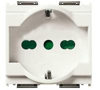 VIMAR PRESA 2P+T 16A UNIVERSALE BIANCA 16211.B