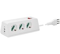 VIMAR Presa scrivania 3univ. + 3USB + S11+cbe BIANCO - 00608.CC.B