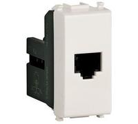 Vimar Presa telefonica RJ11 6/4 Serie Plana 14320 Morsetti a vite Bianco