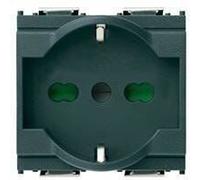Vimar PRESA UNIVERSALE IDEA 2P+T 16A 250V COLORE GRIGIO 2 MODULI