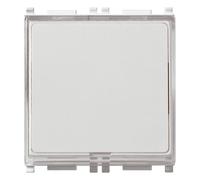 Vimar Pulsante 2 moduli 1P NO 10A 250V per lampada E10 10x28mm 1W max a targhett