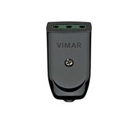 Vimar RI.00221N Presa mobile piccola SICURY 2P+T 10 A 250 V~, standard italiano tipo P11, uscita cavo assiale, nero