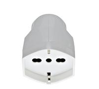 Vimar RI.00225B Presa mobile grande SICURY 2P+T 16 A 250 V~ universale standard italiano P40, uscita cavo assiale, bianco