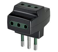 Vimar RI.00320N Adattatore elettrico a 3 uscite multispina S11+3P11 nero