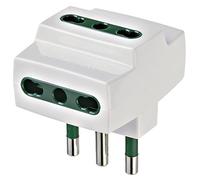 Vimar RI.00321B Adattatore multiplo SICURY 250 V~, spina grande 2P+T 16 A standard italiano tipo S17, tre Bpresa 2P+T 16 A standard italiano tipo P17/11