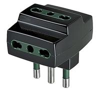 Vimar RI.00321N Adattatore multiplo SICURY 250 V~, spina grande 2P+T 16 A standard italiano tipo S17, tre Bpresa 2P+T 16 A standard italiano tipo P17/11