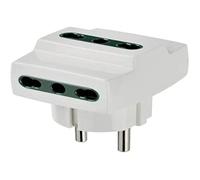 Vimar RI.00324B adattatore multiplo SICURY 3 Bprese spina Schuko 16A bianco