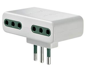 Vimar RI.01161B Adattatore multispina a 4 uscite, spina S11,4 prese P11, bianco