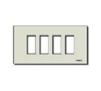 Vimar Serie 8.000 - Placca 4 Modulo alluminio pressione Serie 8000 Oro