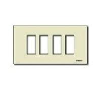 Vimar Serie 8.000 - Placca 4 Modulo resina pres Serie 8000. Avorio