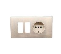 Vimar Serie 8.000 - Presa 2 poli + terra 16 A P30 resina pressione Serie 8000 Oro
