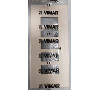Vimar serie 8000 placca rettangolare 5 posti plastica color avorio codice 08639A