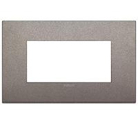 Placca Vimar Arke Classic 4 Moduli titanio matt 19654.04