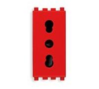 Vimar Serie Arke - Presa 2 poli + terra 16 A P17/11 Rosso