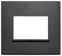 Placca 3M nero totale Vimar Eikon Evo 21653.18
