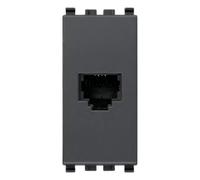 Presa RJ11 6/4 grigio Vimar Eikon 20320