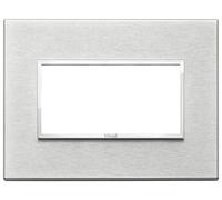 Placca Vimar Eikon Evo 4 moduli grigio next 21654.02