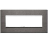 Placca Vimar Eikon Evo 7 moduli grigio lava 21657.03