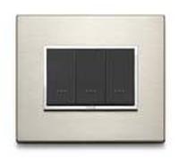 Vimar Serie Eikon Evo - Placca 4 Moduli Alluminio Serie Eikon Bronzo