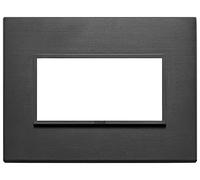 Placca 4M nero totale Vimar Eikon Evo 21654.18