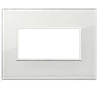 Vimar Serie eikon evo - Placca 4 moduli vetro serie eikon bianco totale diamante