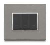 Vimar Serie Eikon Evo - Placca 7 Moduli pietra Serie Eikon Grigio Quarzo