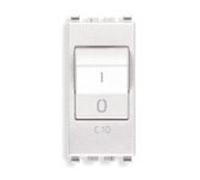 Vimar Serie Eikon - Interruttore opaco 1 polo + N C10 120 - 230 V Bianco