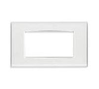 Placca Vimar Eikon Classic Reflex bianco ghiaccio 4 moduli 20654.B41
