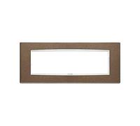 Vimar Serie Eikon - Placca Classic 7 moduli Bright Eikon Marron Siena