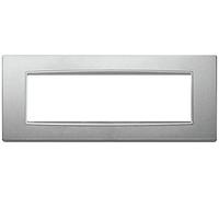 VIMAR EIKON PLACCA CLASSIC 7 MODULI COLOR ARGENTO MATT 20657.N13