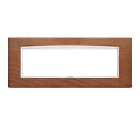 Vimar Serie Eikon - Placca Round 7 Moduli Wood Eikon Noce Italiano