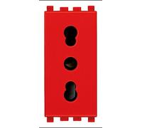 Presa 2P+T 16A P17/11 rosso Vimar Eikon 20203.R
