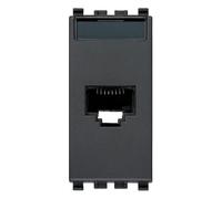 Vimar Serie eikon - Presa rj45 netsafe categoria 6 utp grigio