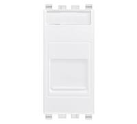 Vimar Serie Eikon - Presa telefonica RJ11 6/4 + coperchio bianco