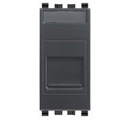 Vimar Serie Eikon - Presa telefonica RJ11 6/4 + coperchio grigio