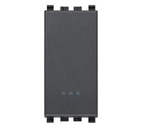 Vimar serie eikon - Pulsante 1 polo contatto chiuso 10a grigio