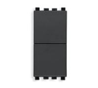 Vimar 20066 Doppio Pulsante Indipendente Na+Na 10A 1 Modulo Grigio Eikon