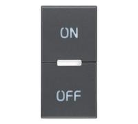 Vimar Serie Eikon - Tasto 1 modulo simbolo ON/OFF Grigio