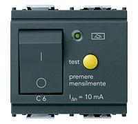 Vimar Serie Idea - Interruttore magnetotermico differenziale .1 Polo + neutro C6 10 mA Grigio