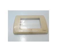 Vimar Serie Idea - Piatto Rotondo 3 modulo Legno Acero