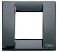 Vimar Serie Idea - Placca classica 1-2 moduli metallo nero