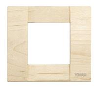 Vimar Serie Idea - Placca Classica 1 - 2 modulo legno acero